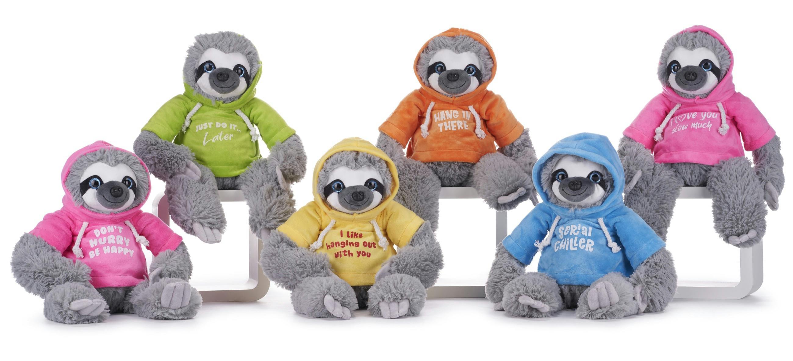 Product - Sloth Sitting in Bright Hoodies 6 Ass