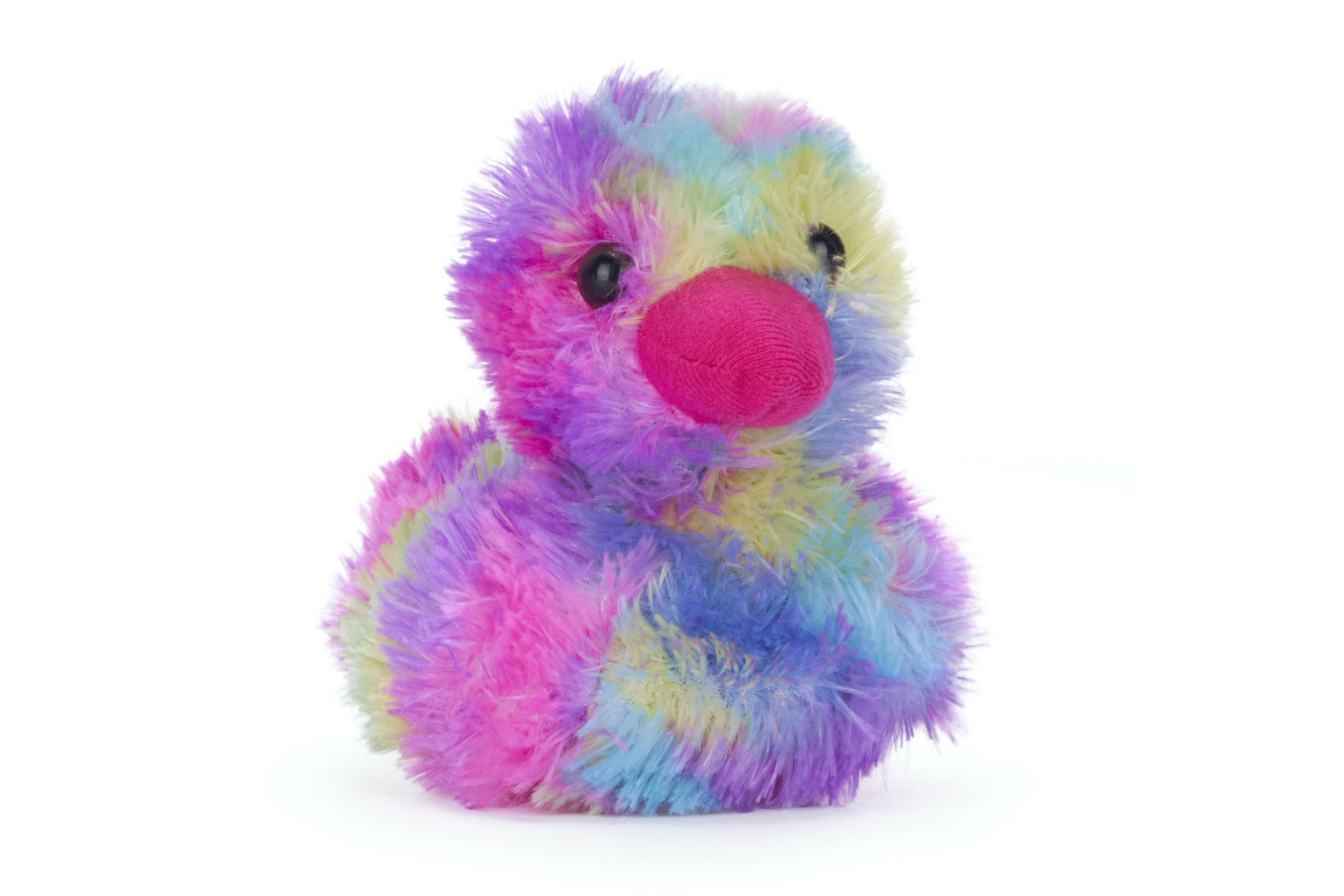 Product - Rainbow Plush Coloured duck